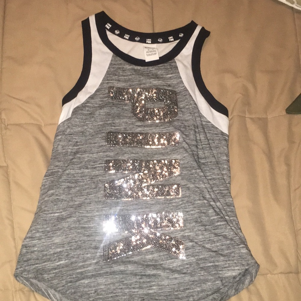 VS PINK SEQUIN TANK
